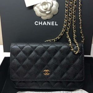 AUTHENTIC! Discontinued Chanel Wallet on Chain 18”